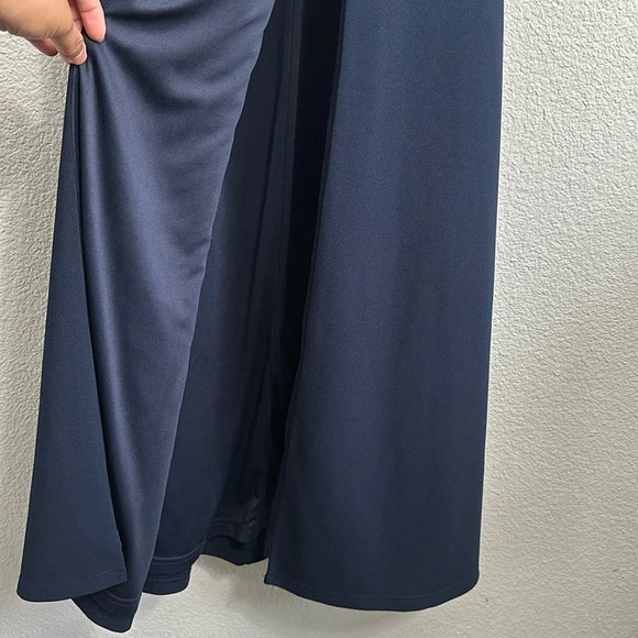 Lulus Song of Love Navy Blue Off The Shoulder Maxi Dress Womens Size X Large - Picture 8 of 14